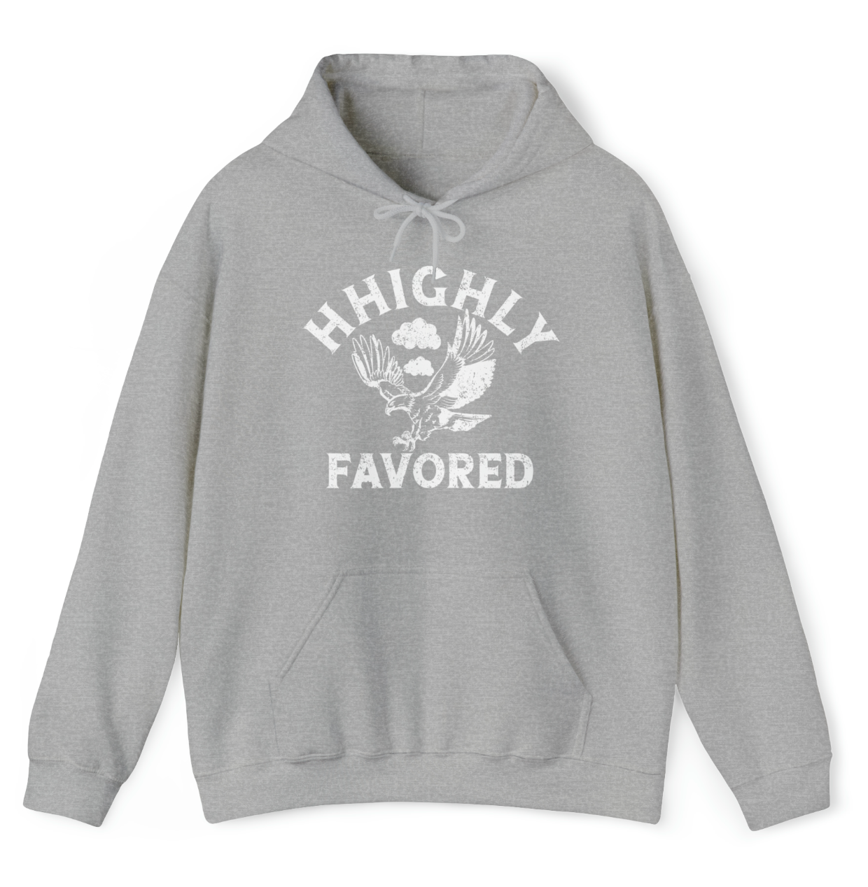 "HHighly Favored" Gray Hoodie