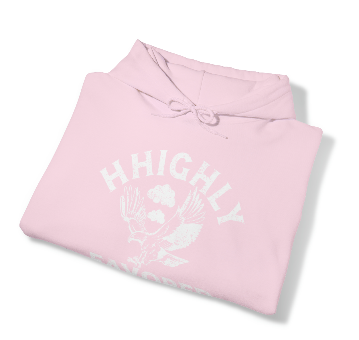 "HHighly Favored" Light Pink Hoodie
