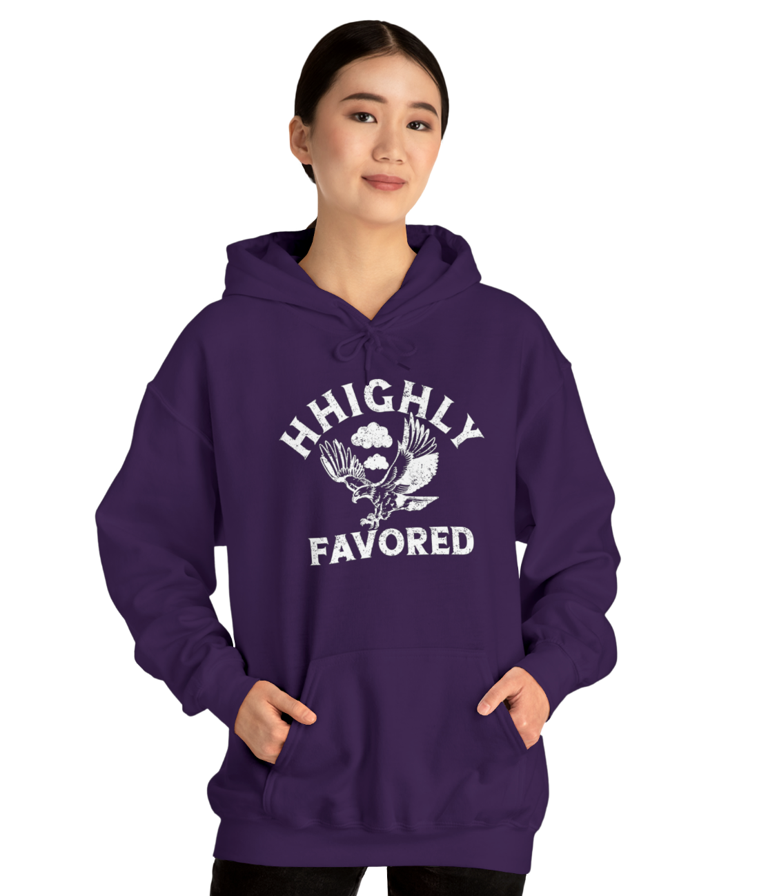 'HHighly Favored' Purple Hoodie