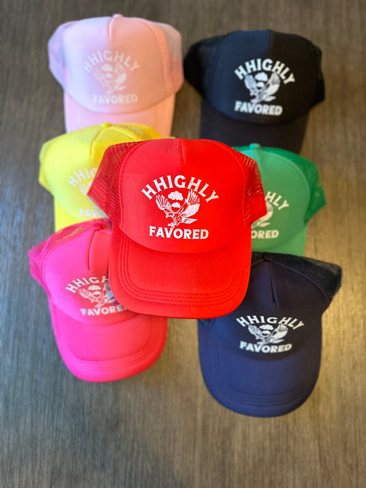 HHighly Favored Trucker Hat