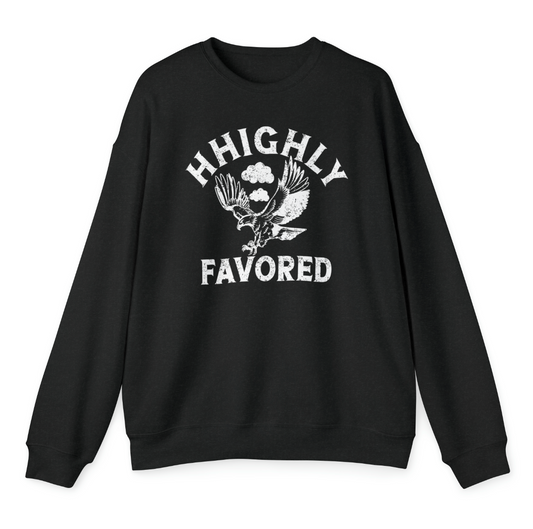 "HHighly Favored" Black Sweatshirt