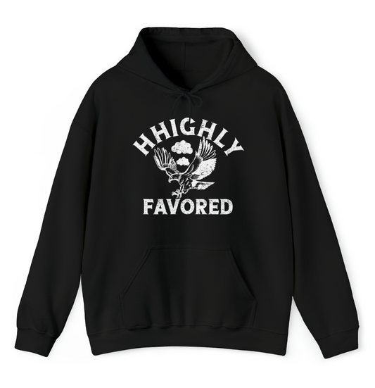 "HHighly Favored" Black Hoodie
