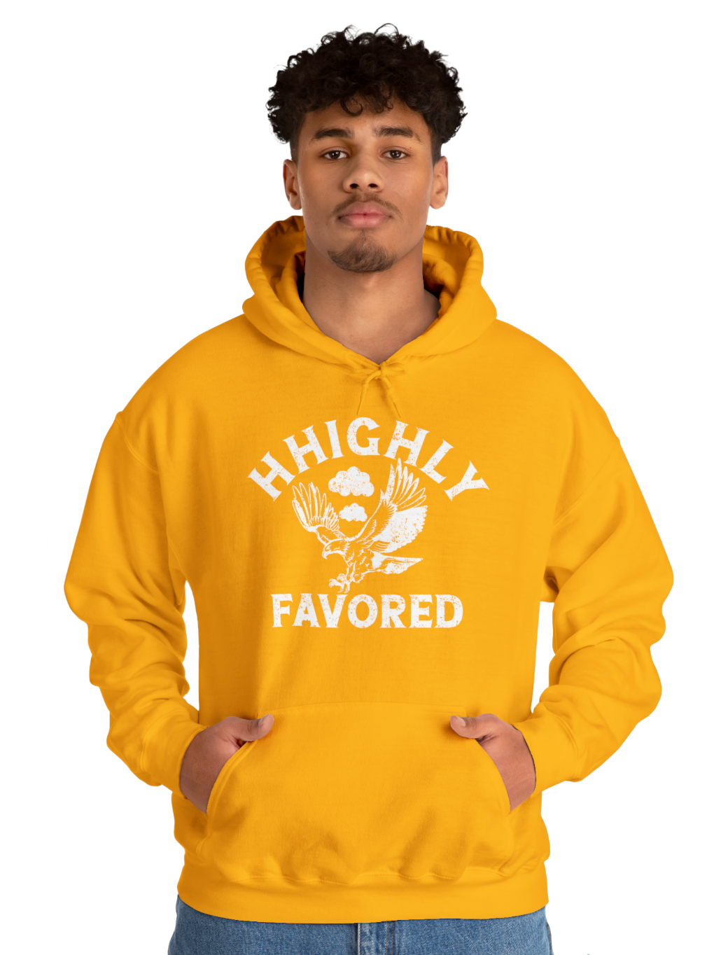 "HHighly Favored" Yellow Hoodie