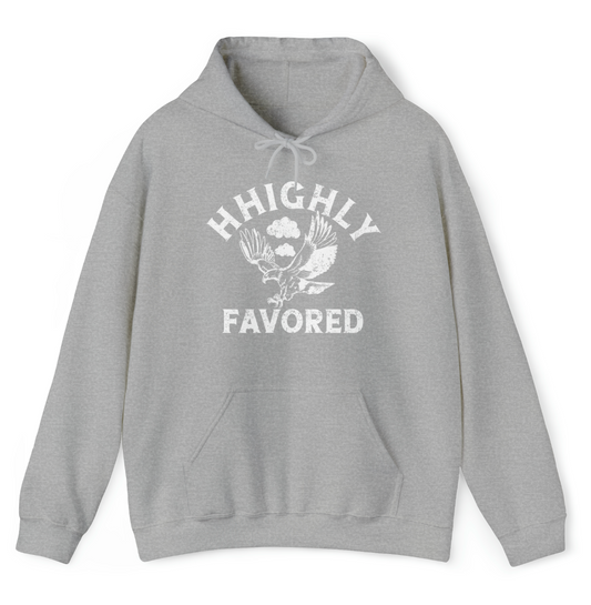 "HHighly Favored" Gray Hoodie