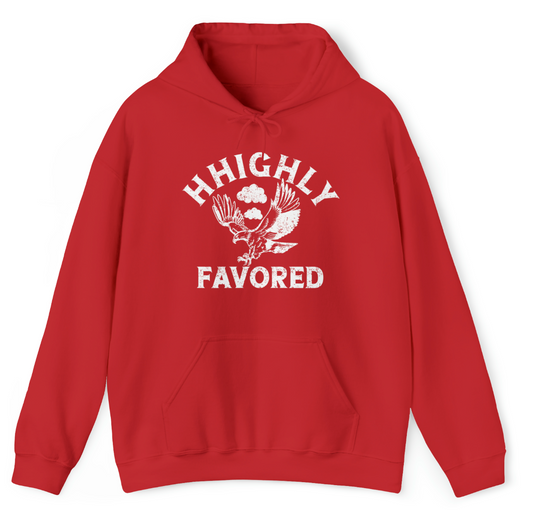 "HHighly Favored" Red Hoodie