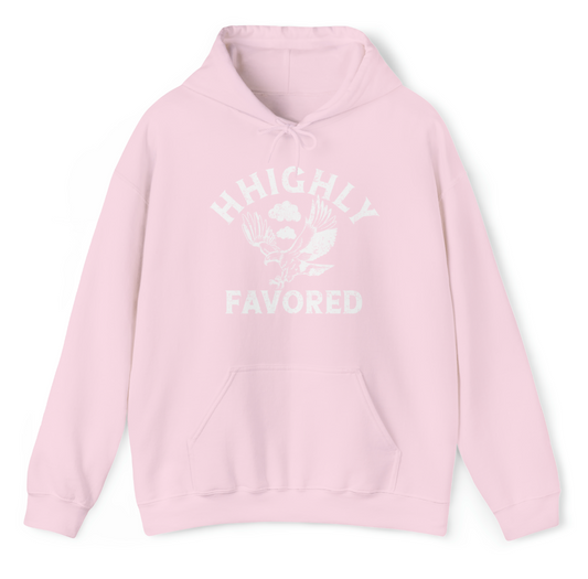 "HHighly Favored" Light Pink Hoodie