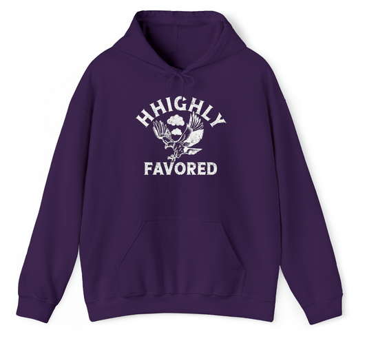 'HHighly Favored' Purple Hoodie